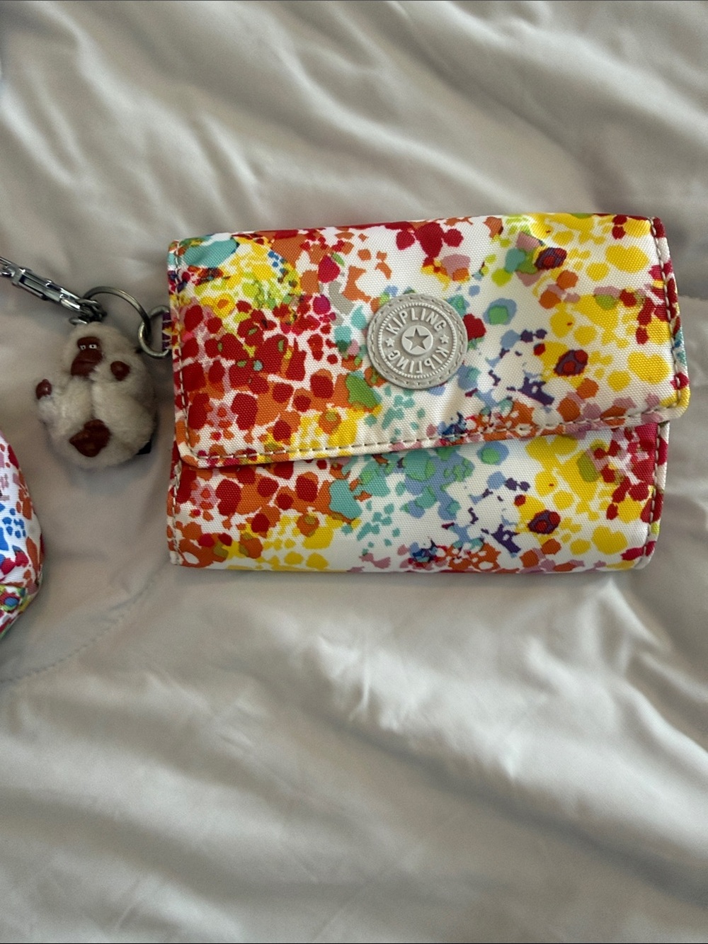 Kipling Multicolor Splatter-Print Crossbody with wallet - Picture 6 of 11